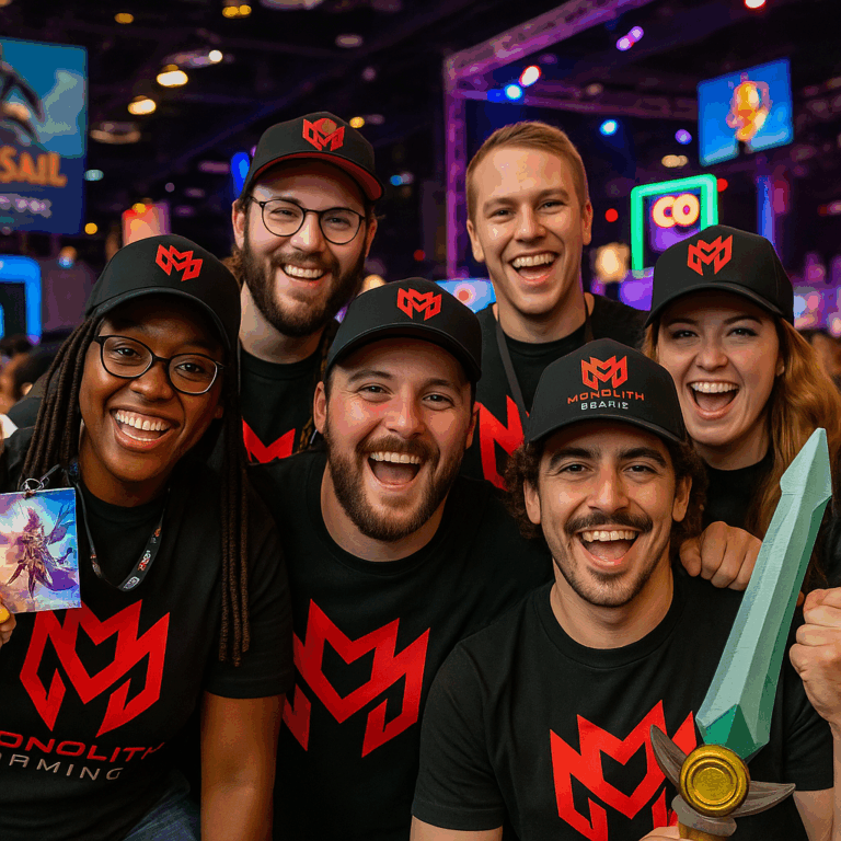 Monolith at a gaming convention