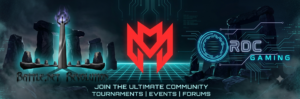 Gaming banner featuring Battle.net Revolution, Monolith Gaming, and RDC Gaming logos with text: Join the ultimate community, tournaments, events, forums.